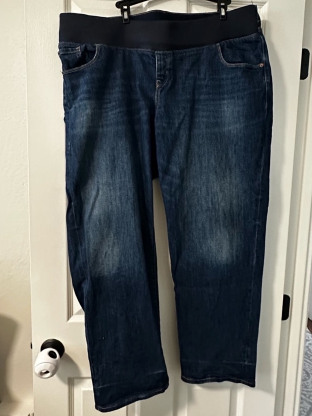 Old Navy under belly dark blue Maternity jeans size 18